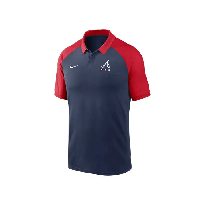 BRAVES MLB Nike Legacy Polo marine/rouge