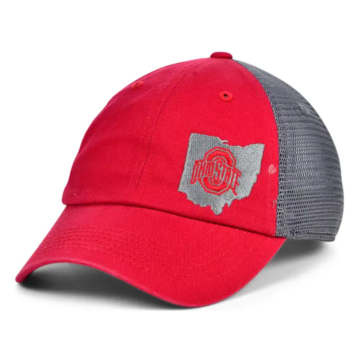 Ohio State Buckeyes NCAA Relax State Trucker rouge/pierre