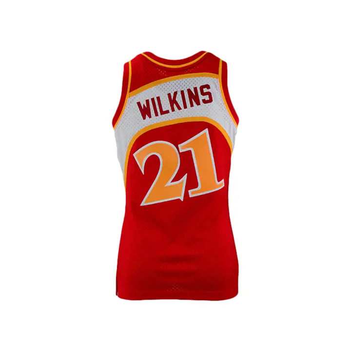 Maillot NBA M&N Swingman HAWKS Dominique Wilkins rouge