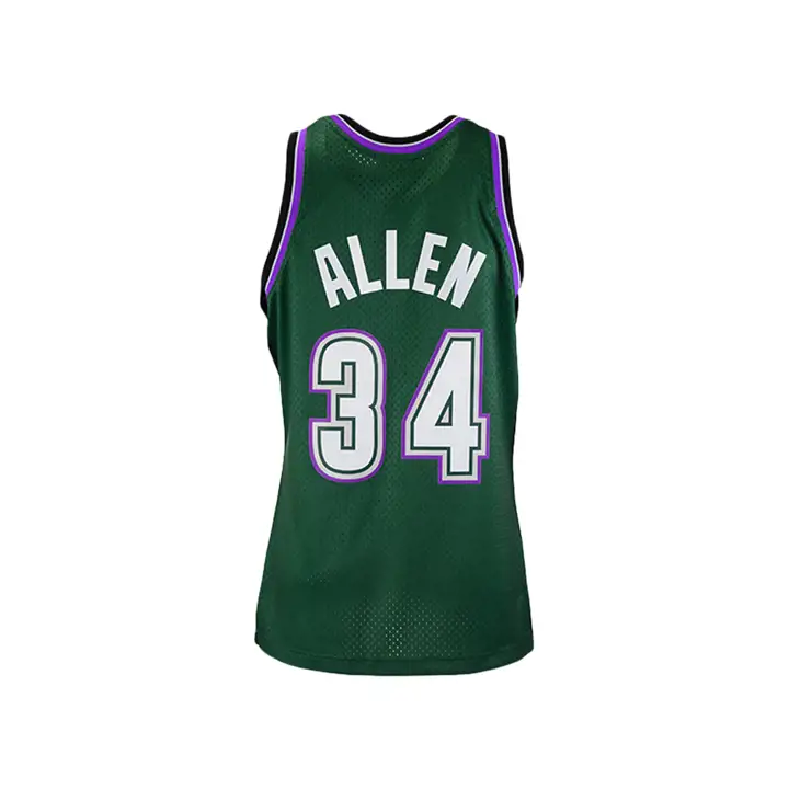 Maillot Swingman NBA M&N Bucks Ray Allen vert