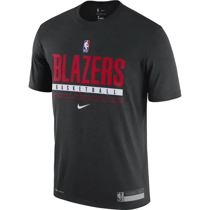 T-shirt d'entraînement NBA Portland Trail Blazers 20 BLK