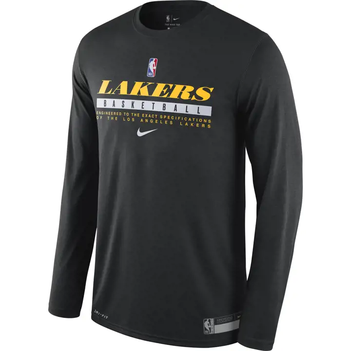 T-shirt manches longues d'entraînement NBA Los Angeles Lakers 20 noir