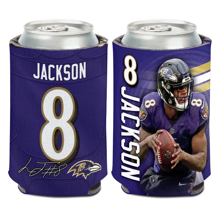 Ravens Can Coozie Lamar Jackson ast