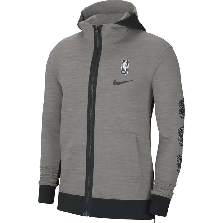 Miami Heat NBA Thermaflex Showtime FZ Hood 20 GRY
