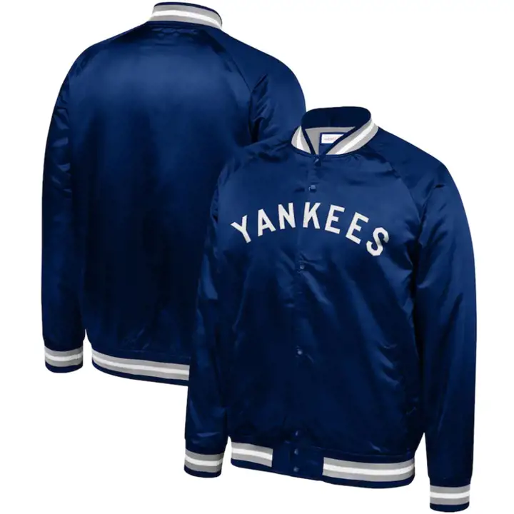 Veste en satin colorblock pour enfant MLB Yankees 20 marine