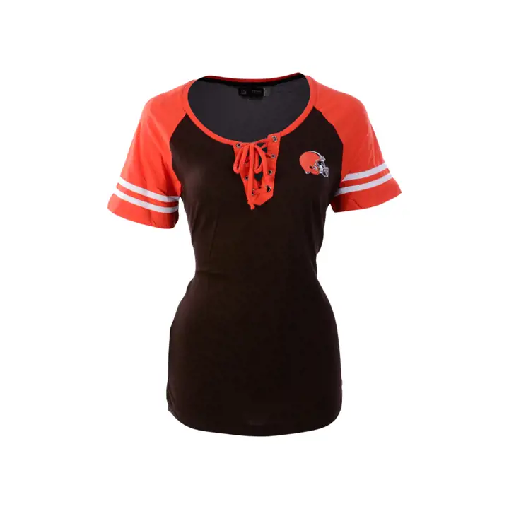 T-shirt en dentelle femme NFL Cleveland Browns 20 ORG