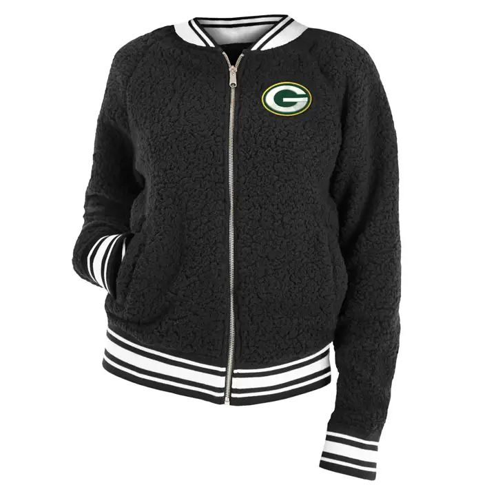 Veste bombardier Sherpa NFL Green Bay Packers femme 20 NOIR