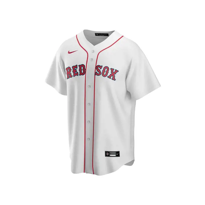 Boston Red Sox MLB Maillot Réplique Officiel Vierge Domicile BLANC
