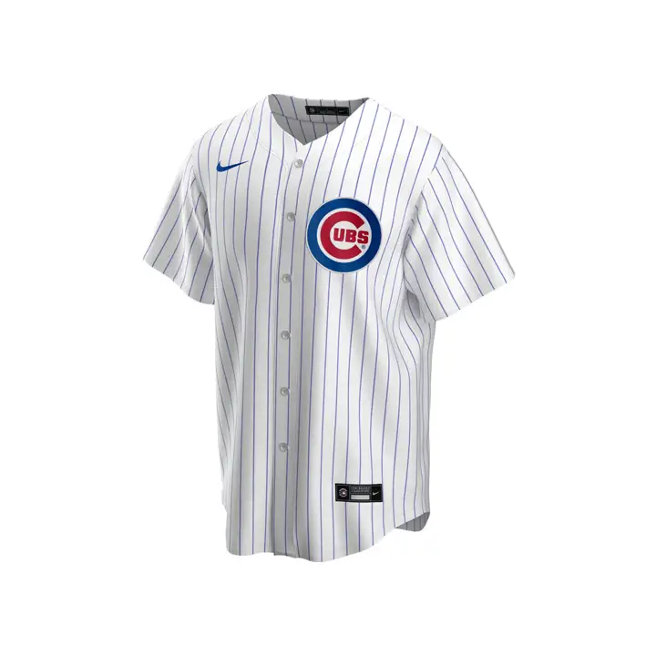 Chicago Cubs MLB Official Blank Replica Jersey Home WHT/RBL
