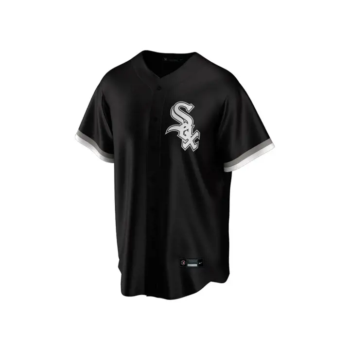 Maillot Réplique Officiel Vierge MLB Chicago White Sox Noir