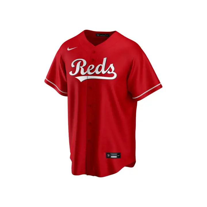 Maillot de baseball officiel vierge des Cincinnati Reds MLB ROUGE