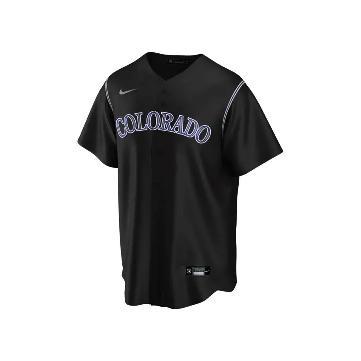 Maillot Réplique Officiel Vierge MLB des Colorado Rockies BLK