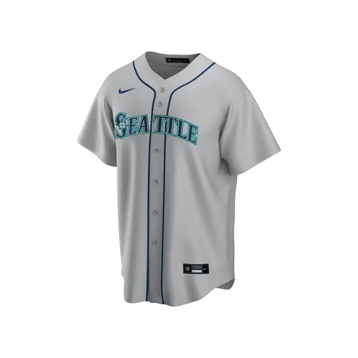 Maillot Réplique Officiel Vierge MLB des Seattle Mariners Extérieur Gris