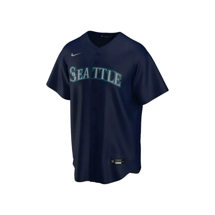 Maillot Réplique Officiel Vierge MLB des Seattle Mariners BLEU MARINE