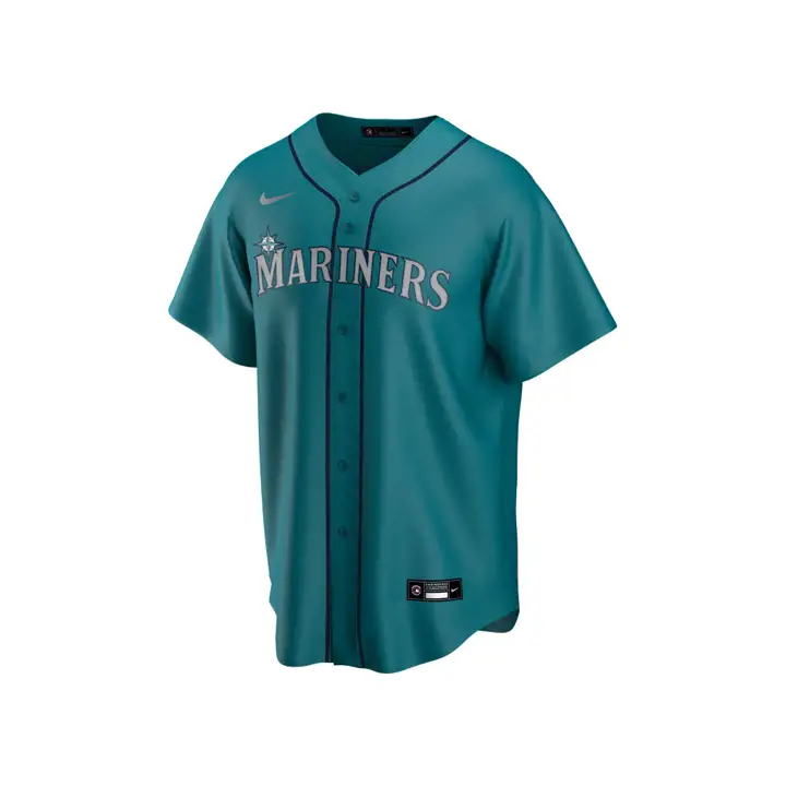 Maillot réplique vierge officiel MLB des Mariners de Seattle, TEAL