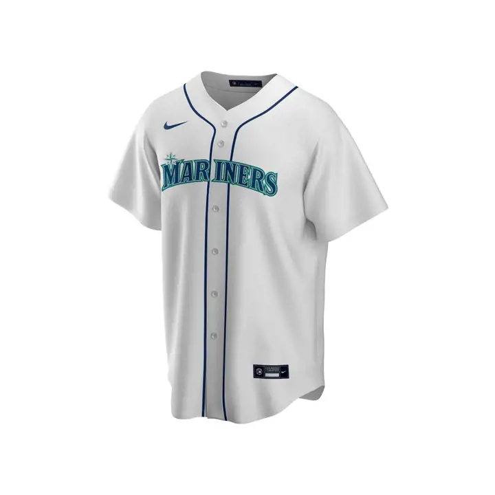 Maillot Réplique Officiel Vierge MLB Seattle Mariners Domicile BLANC
