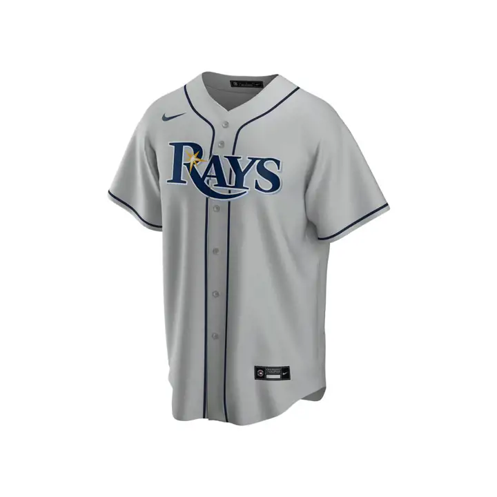 Maillot Réplique Officiel Vierge Tampa Bay Rays MLB Extérieur GRIS