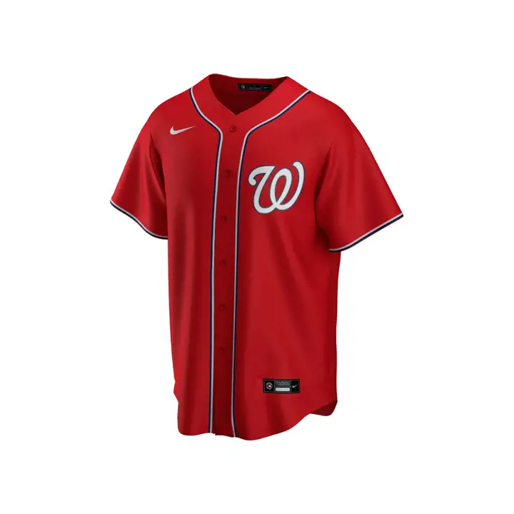 Maillot de baseball réplique officiel vierge Washington Nationals MLB - ROUGE ÉCARLATE