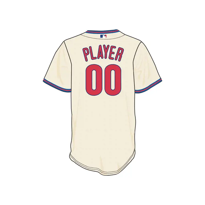 Maillot réplique vierge officiel IVO des Phillies de Philadelphie MLB