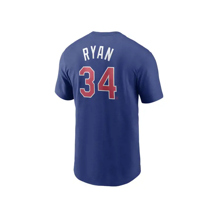 T-shirt de joueur N&N MLB Nike Coop des Texas Rangers rbl Ryan