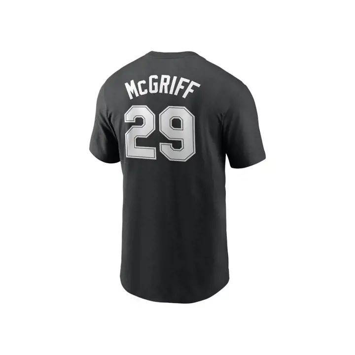 T-shirt de joueur MLB Nike Coop N&N des Tampa Bay Rays, noir, McGriff