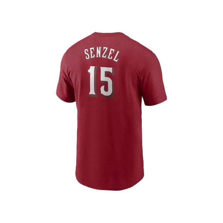 T-shirt joueur Cincinnati Reds MLB Nike N&N rouge Senzel