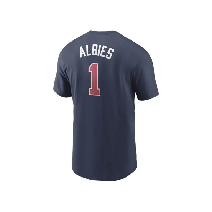 T-shirt Nike N&N Joueur MLB Atlanta Braves marine Albies