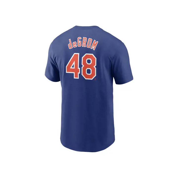 T-shirt joueur MLB Nike N&N New York Mets rbl deGrom