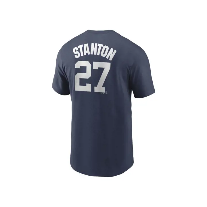 T-shirt joueur MLB Nike N&N New York Yankees bleu marine Stanton