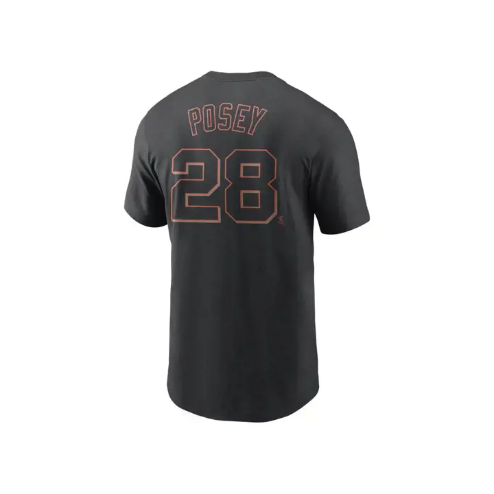 T-shirt Nike N&N Joueur MLB des Giants de San Francisco, noir Posey