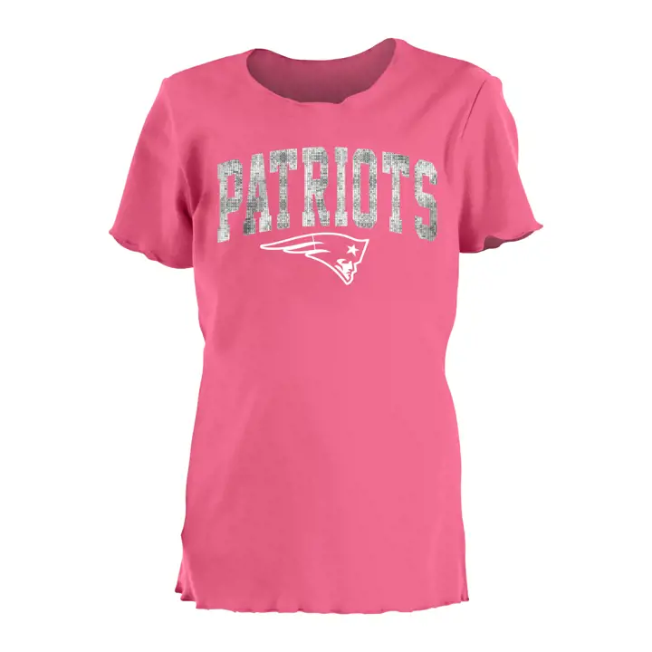 T-shirt enfant fille à sequins réversibles New England Patriots NFL 20