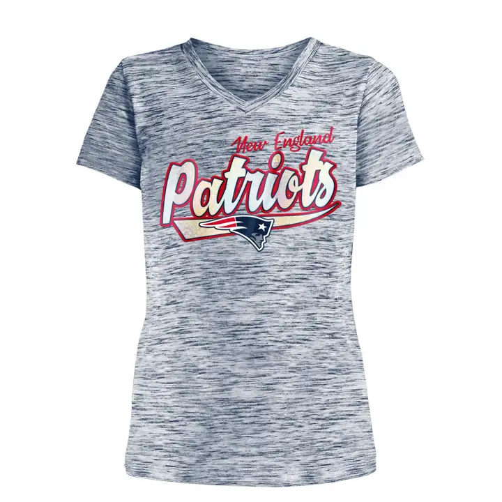 T-Shirt Fille NFL New England Patriots Spacedye Foil 2