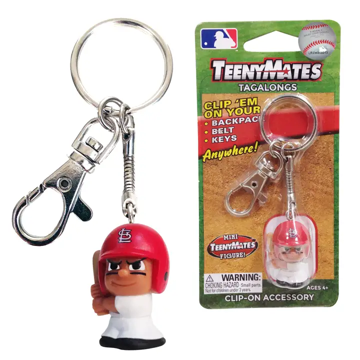 Porte-clés Tagalongs TeenyMates des Cardinals de St. Louis