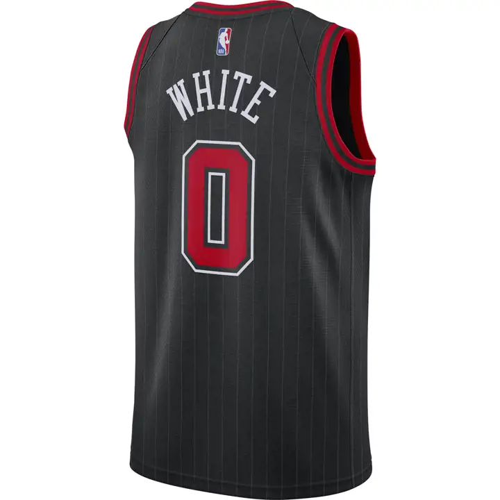 Maillot Swingman Chicago Bulls NBA Coby White NOIR