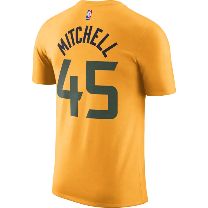 T-SHIRT NBA JAZZ DE L'UTAH COLLECTION STATEMENT DONOVAN MITCHELL JAU