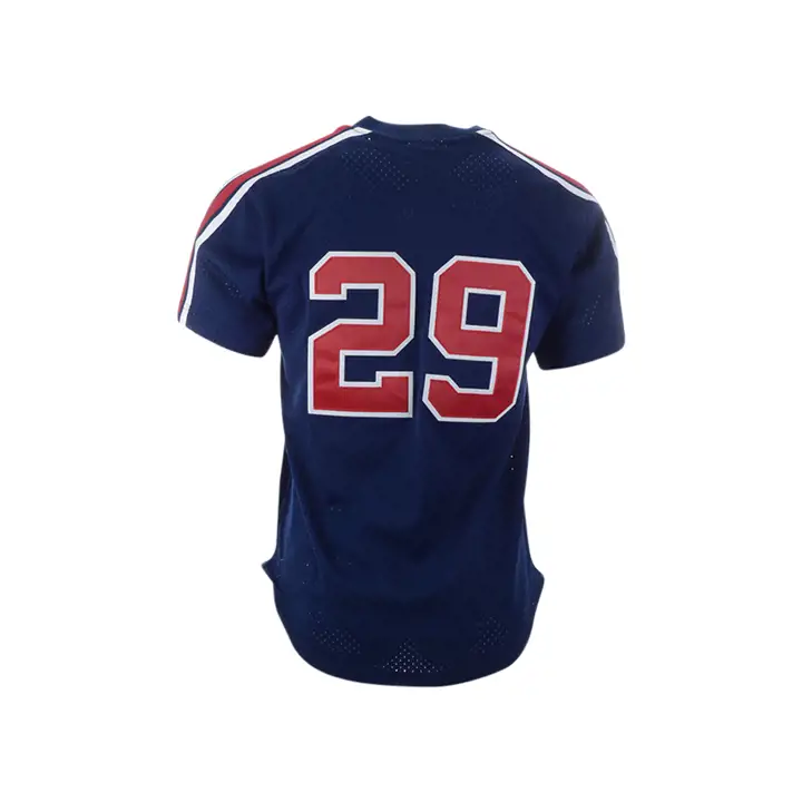 Maillot Rod Carew des Angels de Californie (MLB) de M&N, authentique, modèle BP, en maille, bleu