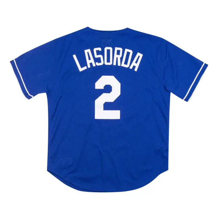Maillot en mesh DODGERS MLB M&N Auth BP Tommy Lasorda rbl