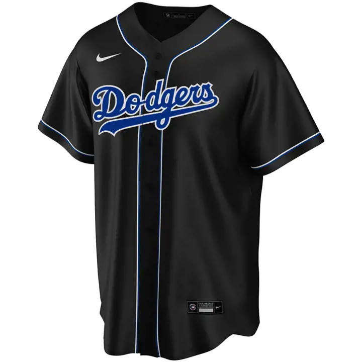 Maillot Réplique Officiel Vierge MLB DODGERS noir/rbl