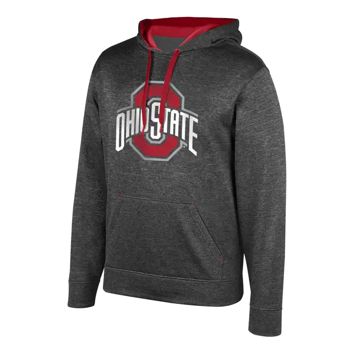 Sweat à capuche Ohio State Buckeyes NCAA Big Logo Poly Noir