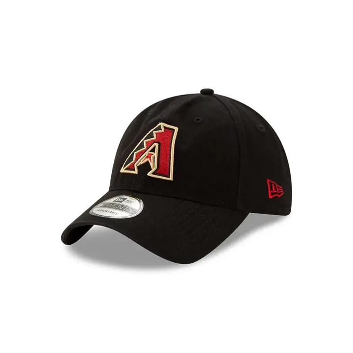 Casquette DBacks MLB sur le terrain, réplique 9Twenty, noire