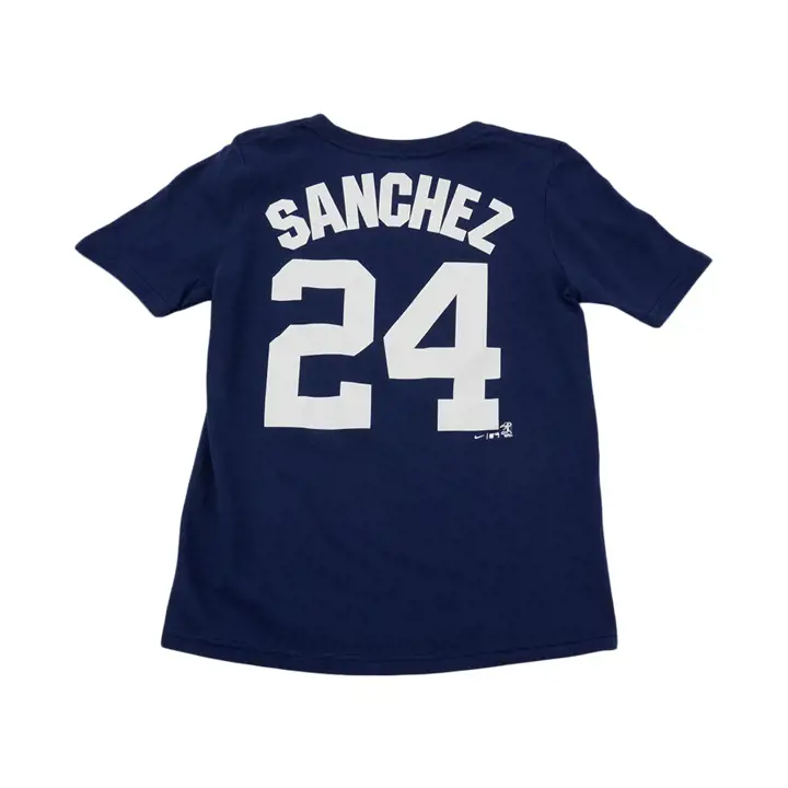 T-shirt enfant Yankees MLB J&N Joueur Gary Sanchez marine