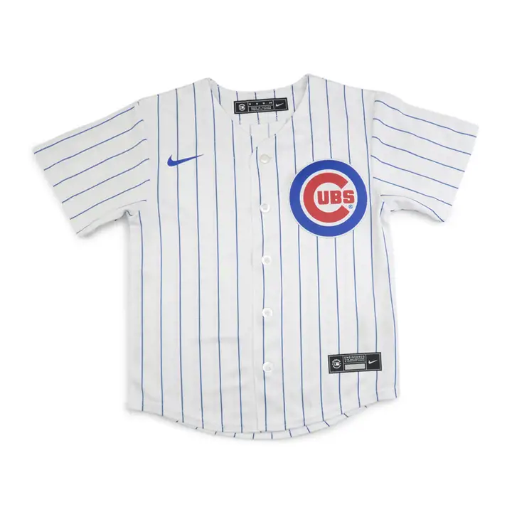 Maillot vierge officiel MLB des Cubs de Chicago pour jeunes - blanc