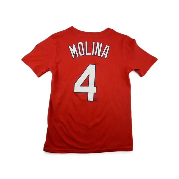 T-shirt jeune joueur N&N Yadier Molina rouge STL CARDS MLB