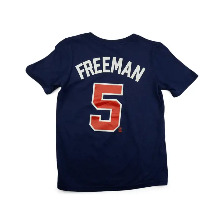 T-shirt enfant MLB Braves N&N Joueur Freddie Freeman marine