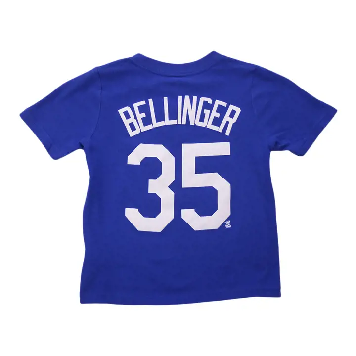T-shirt joueur N&N MLB Dodgers pour tout-petit Cody Bellinger