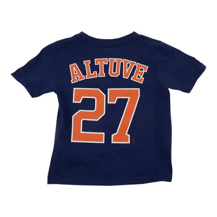T-shirt joueur N&N MLB ASTROS pour tout-petit Jose Altuve bleu marine