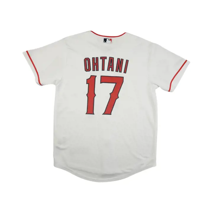 Maillot officiel de joueur Shohei Ohtani des LA Angels de la MLB pour enfant, blanc