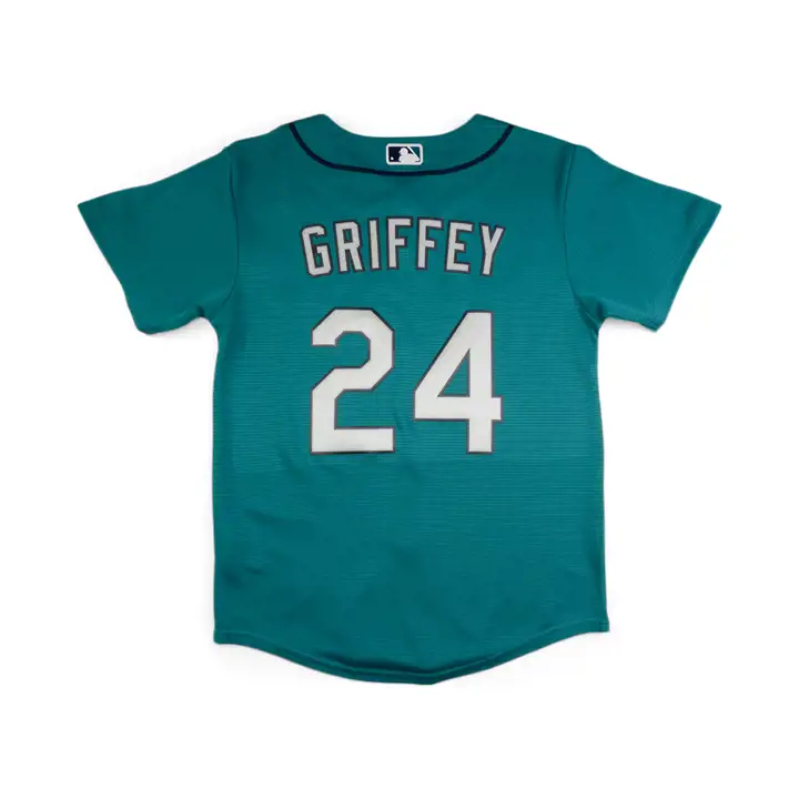 Maillot de jeune coopérateur MLB Mariners Ken Griffey Jr. sarcelle