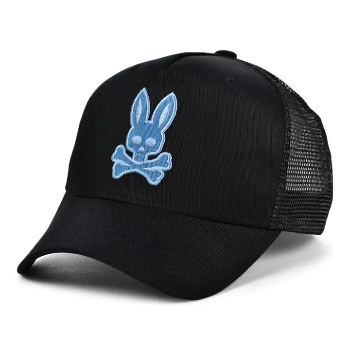 CASQUETTE AJUSTABLE EN SERGÉ PSYCHO BUNNY PB noire