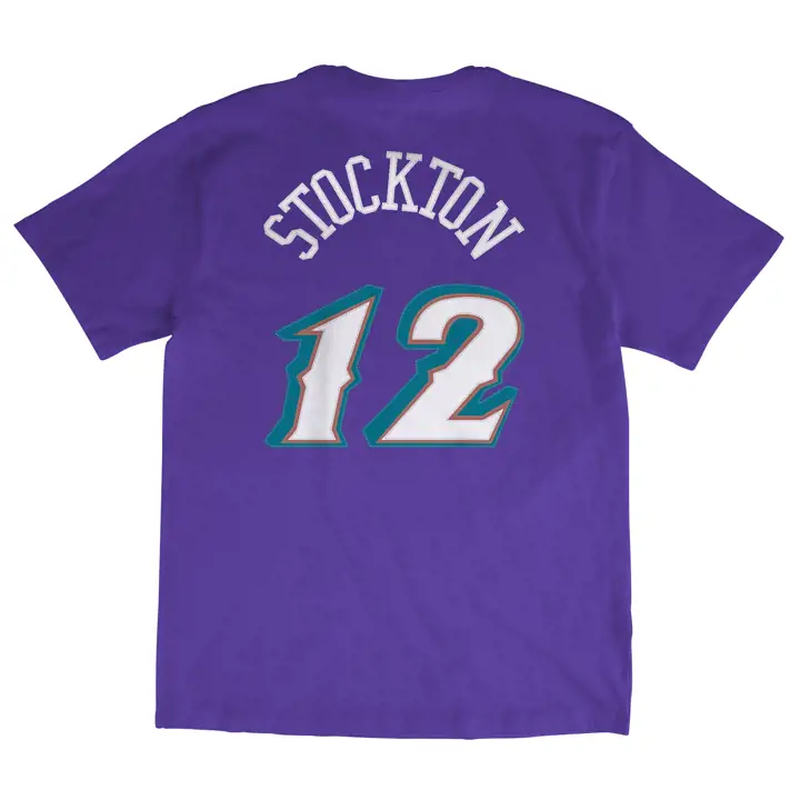 T-shirt imprimé HD Utah Jazz NBA MN Hardwood avec joueur, en stock